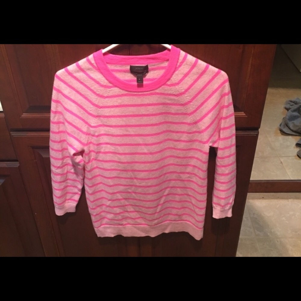 Gorgeous jcrew neon azalea cashmere sweater